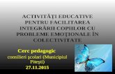 Consilierea elevilor / Cerc pedagogic