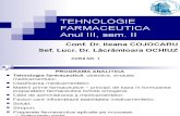 Tehnologie Farmaceutica Anul III