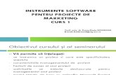 Instrumente Software Pentru Proiecte de Marketing, Curs 1