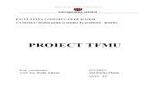 Proiect Tfmu Itinerar Tehnologic