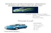 8401a - Simularea Performantelor Dinamice Pentru Un Autovehicul Electric