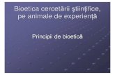 Bioetica Cercetarii Stiintifice Pe Animale de Experienta