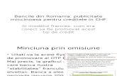 Minciuna CHF in Romania vs Modelul Corect de Informare Franta