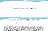 Legislaţia Referitoare La Drepturile de Autor Privind Produsele Software