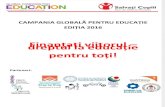 Campania Globala Educatie- Pachet Informatii Scoli 2016