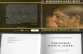 Despre Educatie de Jiddu Krishnamurti