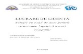 Lucrare Licenta - Aplicatie web cu baze de date - gestionare logistica