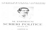 Eminescu Scrieri Politice Editia IV 1