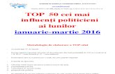 Top 50 Ianuarie-martie 2016