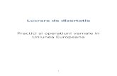 Practici Si Operatiuni Vamale in UE