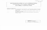 Piña Cristina La Teoia y La Critica Literareia (12 Copias)