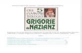 Sfântul Grigorie de Nazianz - Cele cinci cuvântări teologice
