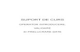 Suport Curs Operator introducere, prelucrare, validare date