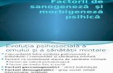 Factorii de Sanogeneză Și Morbigeneză
