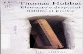 Thomas Hobbes-Elementele Dreptului Natural Si Politic-Humanitas (2005)