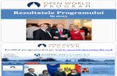 Rezultatele Programului Lumea Deschisa 2013