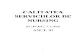 Calitatea Serviciilor de Nursing