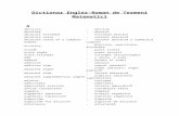 Dictionar Englez-Roman Matematica
