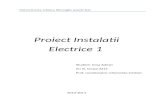 Proiect instalatii electrice1