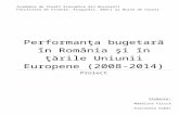 Performanţa Bugetară În România Şi În Ţările Uniunii Europene - Proiect Buget