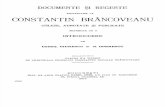 Constantin Giurescu - Documente şi Regeste privitoare la Constantin Brâncoveanu