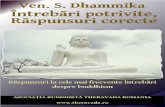 Bhante Dhammika Intrebari Potrivite Raspunsuri Corecte