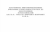 Sistemul Informational Privind Contabilitatea Si Gestiunea Stocurilor La SC Telco Import-Export SRL