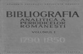 Bibliografia Periodicelor Romanesti, 1, III, 1790-1850