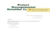 Proiect Managementul relatiilor cu clientii