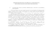 ADMINISTRATIA PUBLICA CENTRALA  DE SPECIALITATE DIN ROMANIA