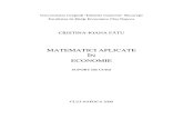 12 1 2003 Matematici Aplicate in Economie Lect Univ Cristina Fatu
