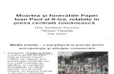 media event - moartea papei - drd Svetlana Sauciuc