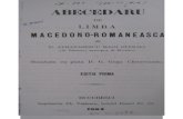 Abecedaru de Limba Macedono-Romaneasca (D. Athanasescu Hagi Sterjio), Bucuresci 1864