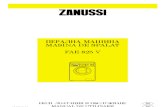 Manual de Utilizare ZANUSSI FAE825 V
