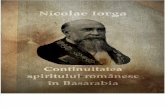 Continuitatea Spiritului Românesc în Basarabia - Nicolae Iorga