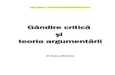Gandire Critica Si Teoria Argumentarii