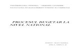 Procesul Bugetar La Nivel National