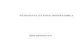 Existenta Ta Este Iepetabila, autor,Jim Donovan