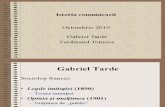 Istoria Comunicarii Tarde - Gabriel Tarde,Ferdinand Tonnies