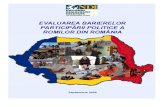 Evaluarea Barierelor Particparii Politice a Romilor Din Romania