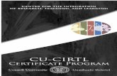 CU-CIRTL Certificate Program