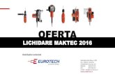 Eurotech_Oferta lichidare MAKTEC_MAI 2016