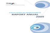 Raport anual 2009 Facultatea de Hidrotehnică