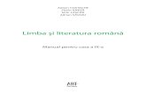 limba şi literatura română pentru clasa a IX