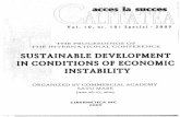 “Dezvoltare durabilă în condiții de instabilitate economică; ”(2009)