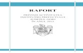 Raport privind activitatea Institutiei Prefectului Judetul Gorj în anul ...