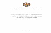 programul de activitate al guvernului republicii moldova 2016-2018