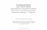 Ecologia peisajului Curs An II sem II Specializarea: Geografia ...