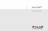 Polar FT40 Manual de utilizare