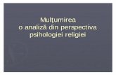 Mulţumirea o analiză din perspectiva psihologiei religiei
